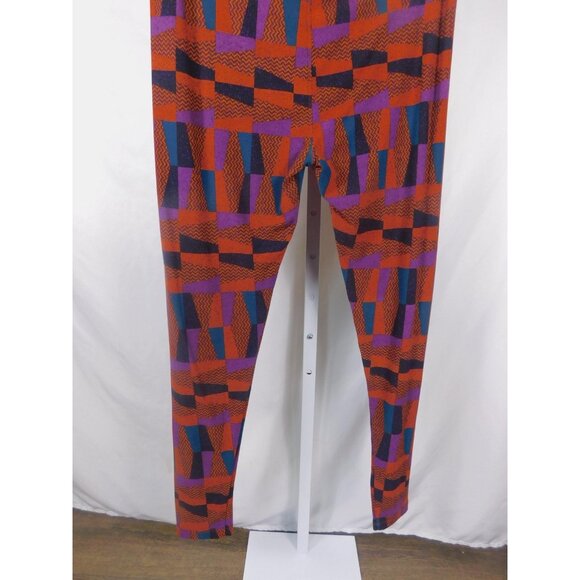 LuLaRoe Tall Curvy Leggings Multicolor Boho Witch Geometric Stretch TC - Picture 7 of 9
